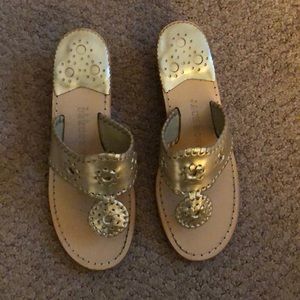 Jack Rogers Mid Wedge Sandals Size 6
